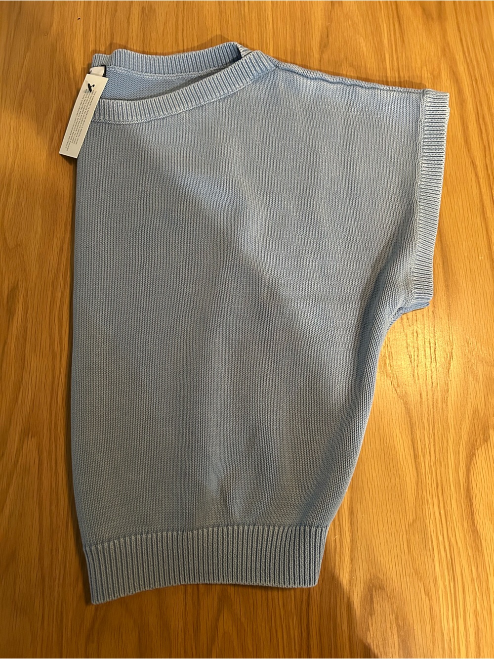 Aritzia TNA Hermosa Sweater Sun-faded Ripple Blue, Size XL NWT - Picture 3 of 11
